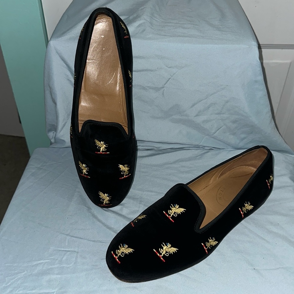 (2/$200) Stubbs and Wootton - Black Velvet - Size 12